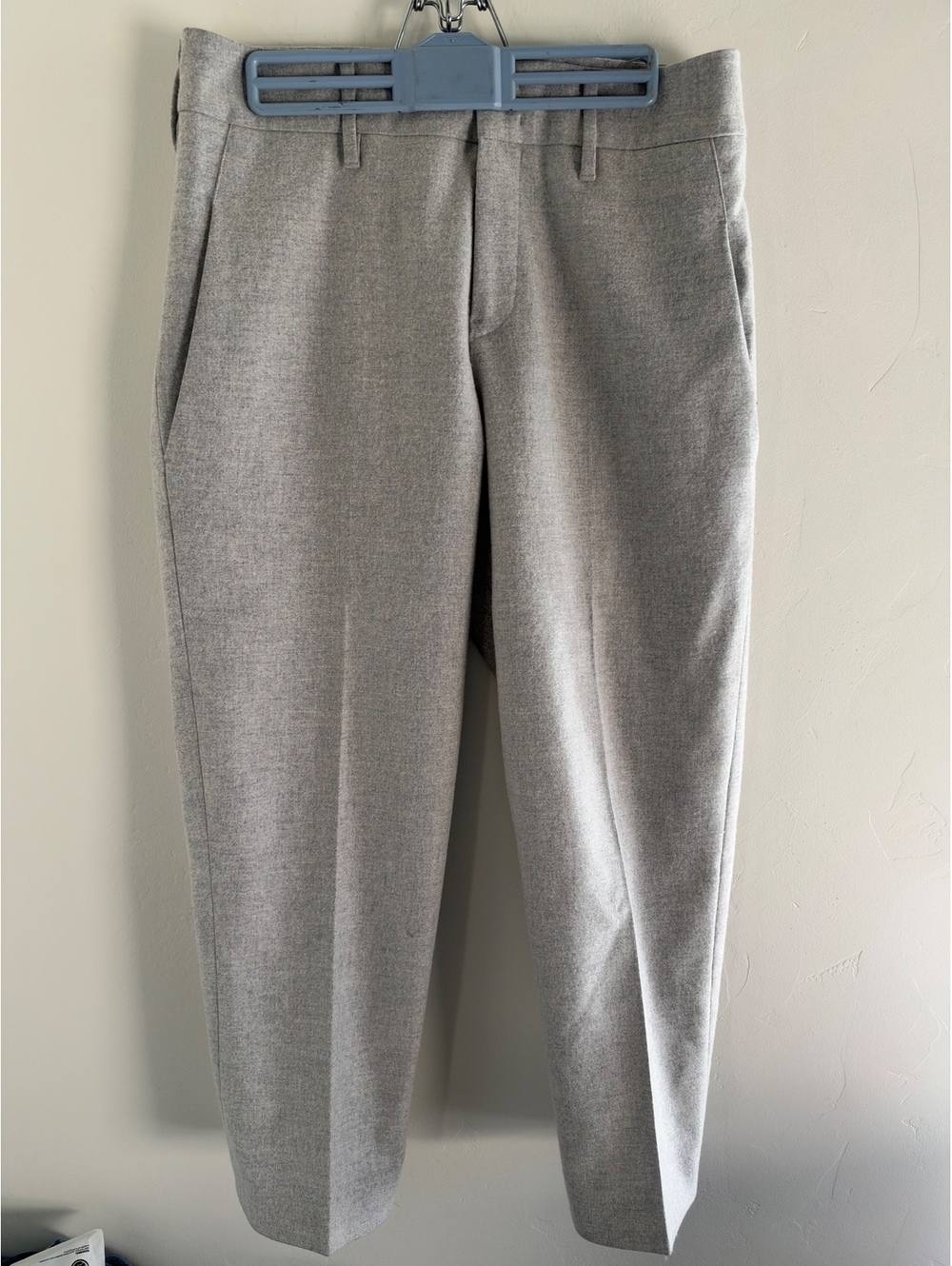 Jil Sander Wool Blend Tailored Trousers Gray Size 36 Made in Italy
